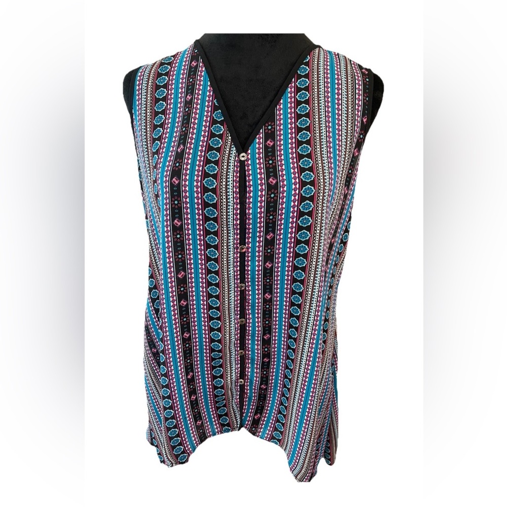 Contemporary style signature collection colorful lightweight ladies size small